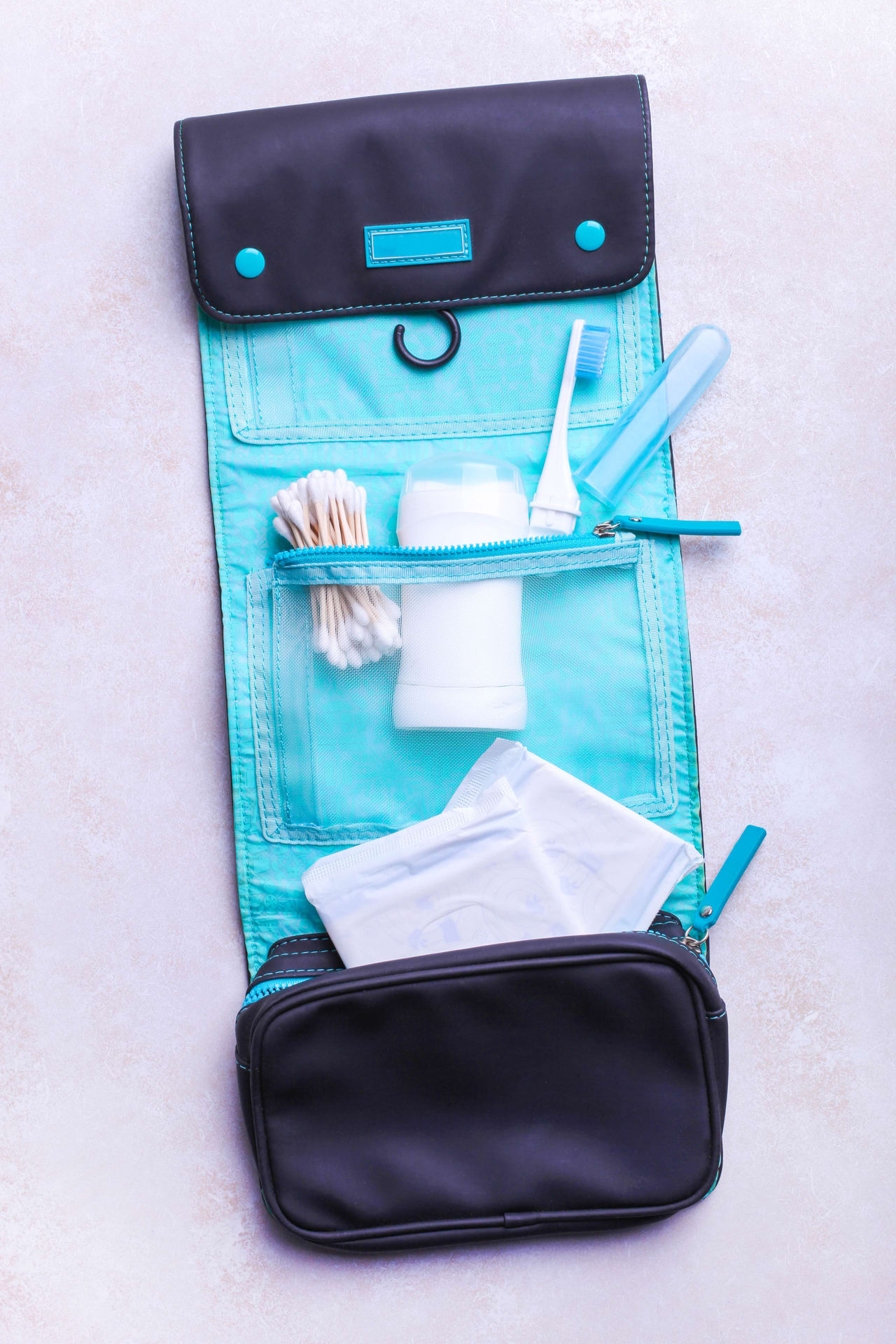 travel kit with toiletries